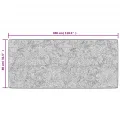 Tapis lavable antidérapant 80x300 cm Gris