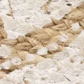 Tapis de sol Jute tressée imprimée 210 cm Rond