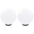 Lampe à LED sous forme de boule 2 pcs Sphérique 30 cm PMMA