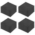 Carreaux de protection antichoc 24pcs Caoutchouc 50x50x3cm Noir