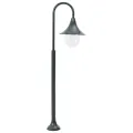 Lampadaire de jardin E27 120 cm Aluminium Vert foncé
