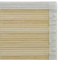 Tapis en bambou naturel à latte rectangulaire 120 x 180 cm