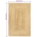 Tapis fait à la main Jute 200x300 cm