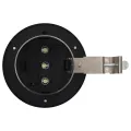 Lampe solaire à LED ronde d'extérieur 6 pcs 12 cm Blanc