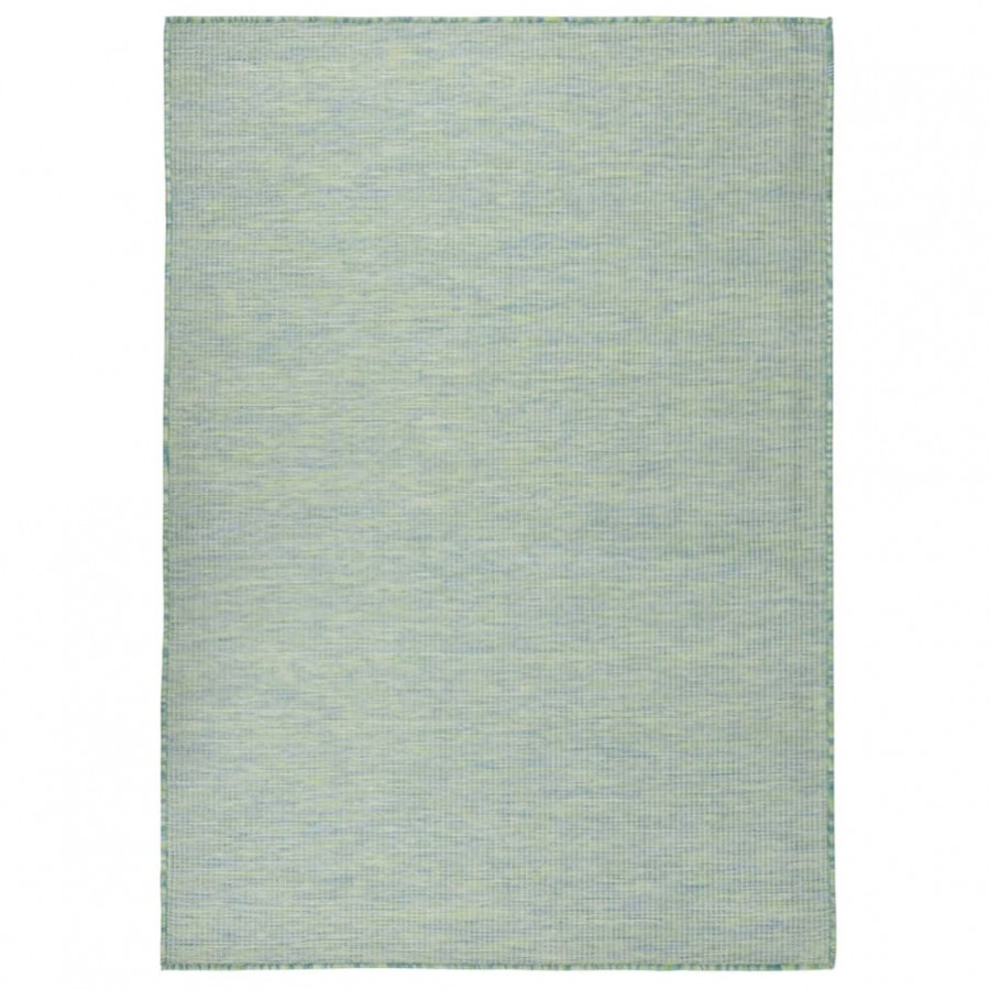 Tapis à tissage plat d'extérieur 200x280 cm Turquoise