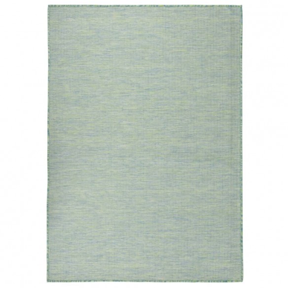 Tapis à tissage plat d'extérieur 200x280 cm Turquoise