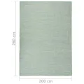 Tapis à tissage plat d'extérieur 200x280 cm Turquoise