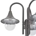 Lampadaire de jardin E27 220 cm Aluminium 3 lanternes Bronze