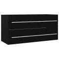 Armoire d'évier Noir 100x38,5x48 cm Bois d’ingénierie