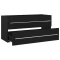 Armoire d'évier Noir 100x38,5x48 cm Bois d’ingénierie