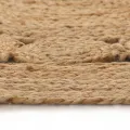 Tapis Jute design tressé 150 cm rond