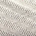 Couverture coton à chevrons 160x210 cm Gris