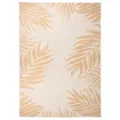 Tapis à tissage plat d'extérieur 120x170 cm Motif de feuille