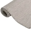 Tapis à tissage plat d'extérieur 160x230 cm Taupe