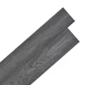 Planches de plancher PVC autoadhésif 2,51 m² 2 mm Noir et blanc
