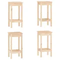 Ensemble de bar 5 pcs Bois de pin massif