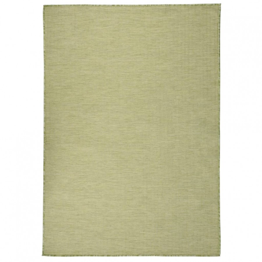 Tapis à tissage plat d'extérieur 160x230 cm Vert