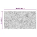 Tapis lavable antidérapant 80x150 cm Anthracite