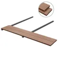 Panneaux de terrasse WPC avec accessoires 10 m² 4 m Marron