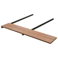 Panneaux de terrasse WPC avec accessoires 10 m² 4 m Marron
