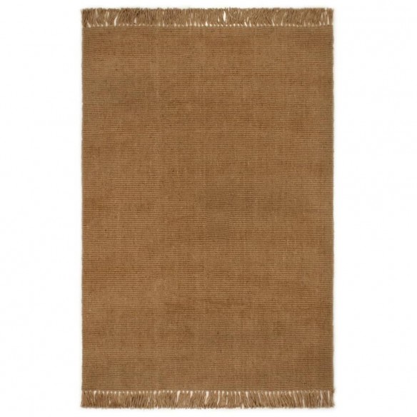 Tapis avec glands 160x230 cm Jute