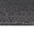 Tapis fait à la main Jute Rond 210 cm Gris foncé