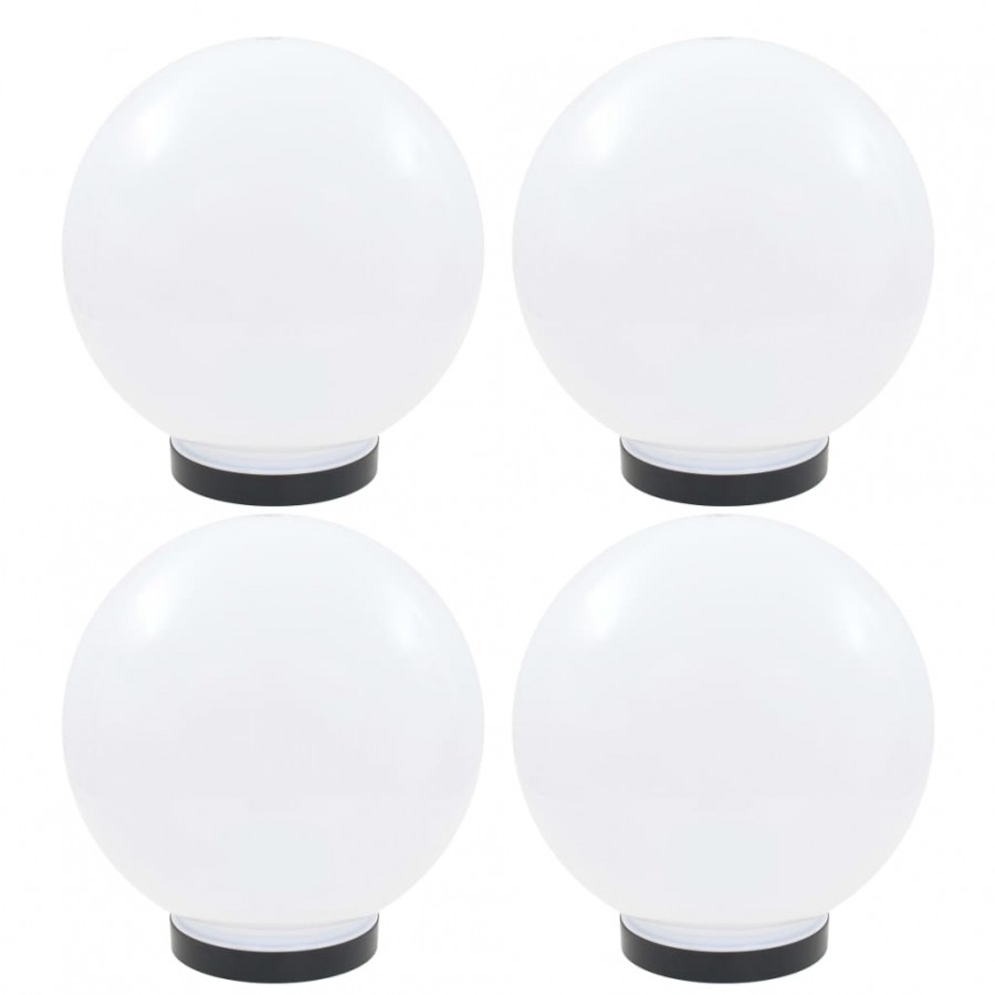 Lampes à LED sous forme de boule 4 pcs Sphérique 25 cm PMMA