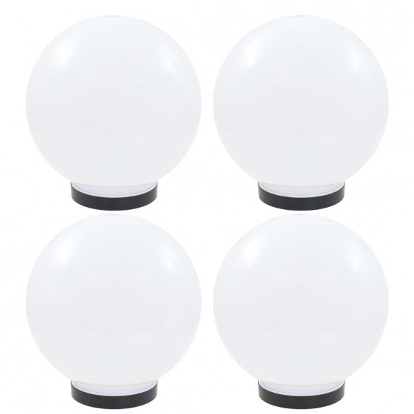 Lampes à LED sous forme de boule 4 pcs Sphérique 25 cm PMMA