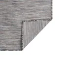 Tapis à tissage plat d'extérieur 160x230 cm Marron et bleu