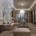 Lustre suspendu en cristal 22,5 x 30,5 cm
