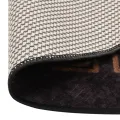 Tapis lavable antidérapant φ120 cm noir et doré