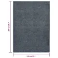 Tapis à poils courts 140x200 cm Anthracite