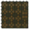 Carreau de terrasse en relief 11 pcs WPC 30x30 cm 1 m²
