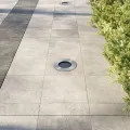 3 pcs Lampes encastrables au sol d'extérieur Rond