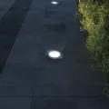 3 pcs Lampes encastrables au sol d'extérieur Rond