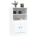 Buffet haut blanc 60x35,5x103,5 cm bois d'ingénierie