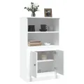 Buffet haut blanc 60x35,5x103,5 cm bois d'ingénierie