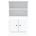Buffet haut blanc 60x35,5x103,5 cm bois d'ingénierie