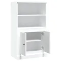 Buffet haut blanc 60x35,5x103,5 cm bois d'ingénierie