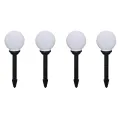 8 pcs Lampes d'allée d'extérieur à LED 15 cm et piquet au sol