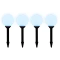 8 pcs Lampes d'allée d'extérieur à LED 15 cm et piquet au sol