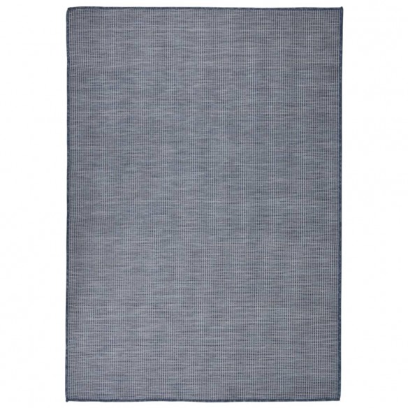 Tapis à tissage plat d'extérieur 160x230 cm Bleu