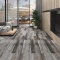 Planches de plancher PVC 5,02 m² 2 mm Autoadhésif Bois rayé
