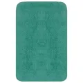 Jeu de tapis de salle de bain 3 pcs Tissu Turquoise