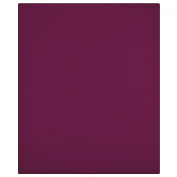 Draps-housses Jersey 2 pcs Bordeaux 160x200 cm Coton