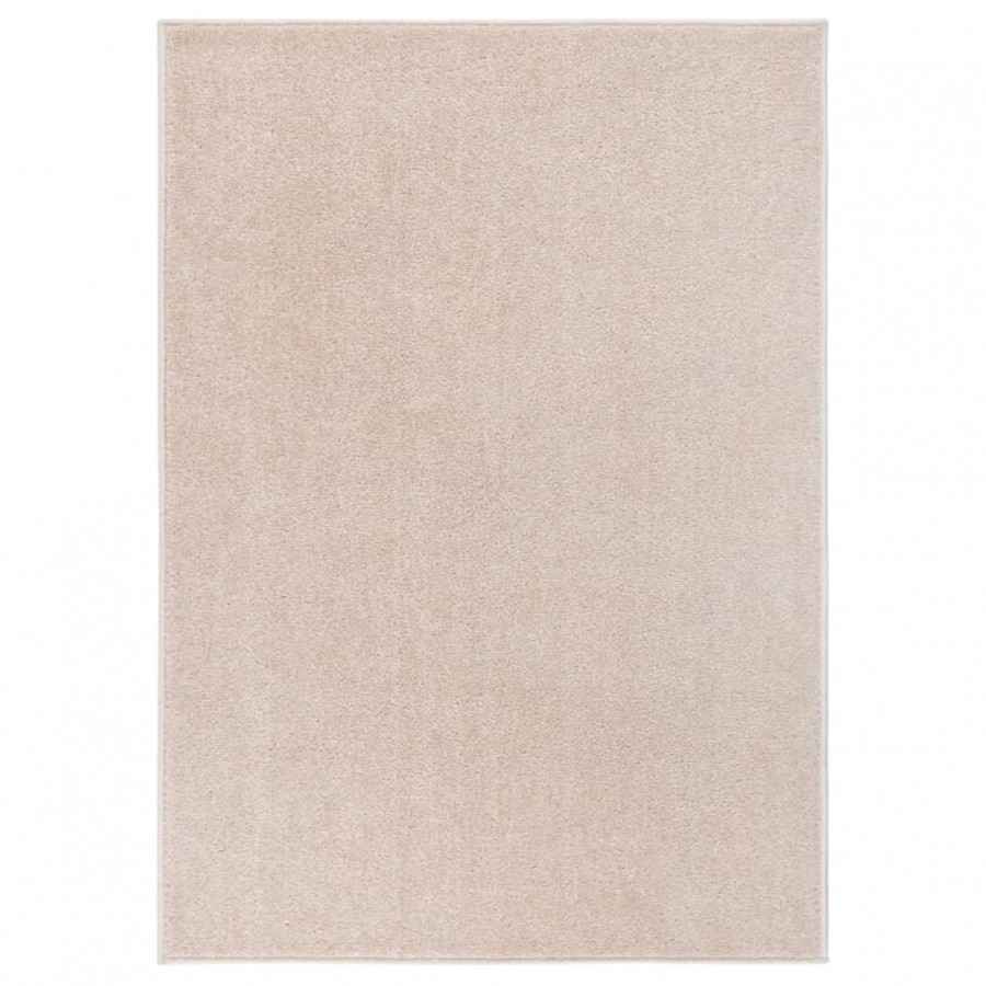 Tapis à poils courts 240x340 cm Beige foncé