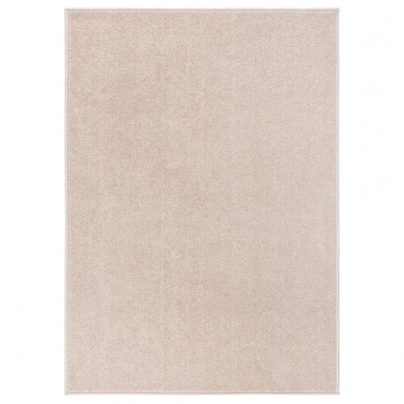 Tapis à poils courts 240x340 cm Beige foncé