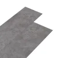 Planches de plancher PVC 5,02 m² 2 mm Autoadhésif Gris béton