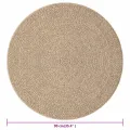 Tapis 90 cm aspect jute intérieur et extérieur