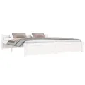 Cadre de lit Blanc Bois massif 180x200 cm Super King